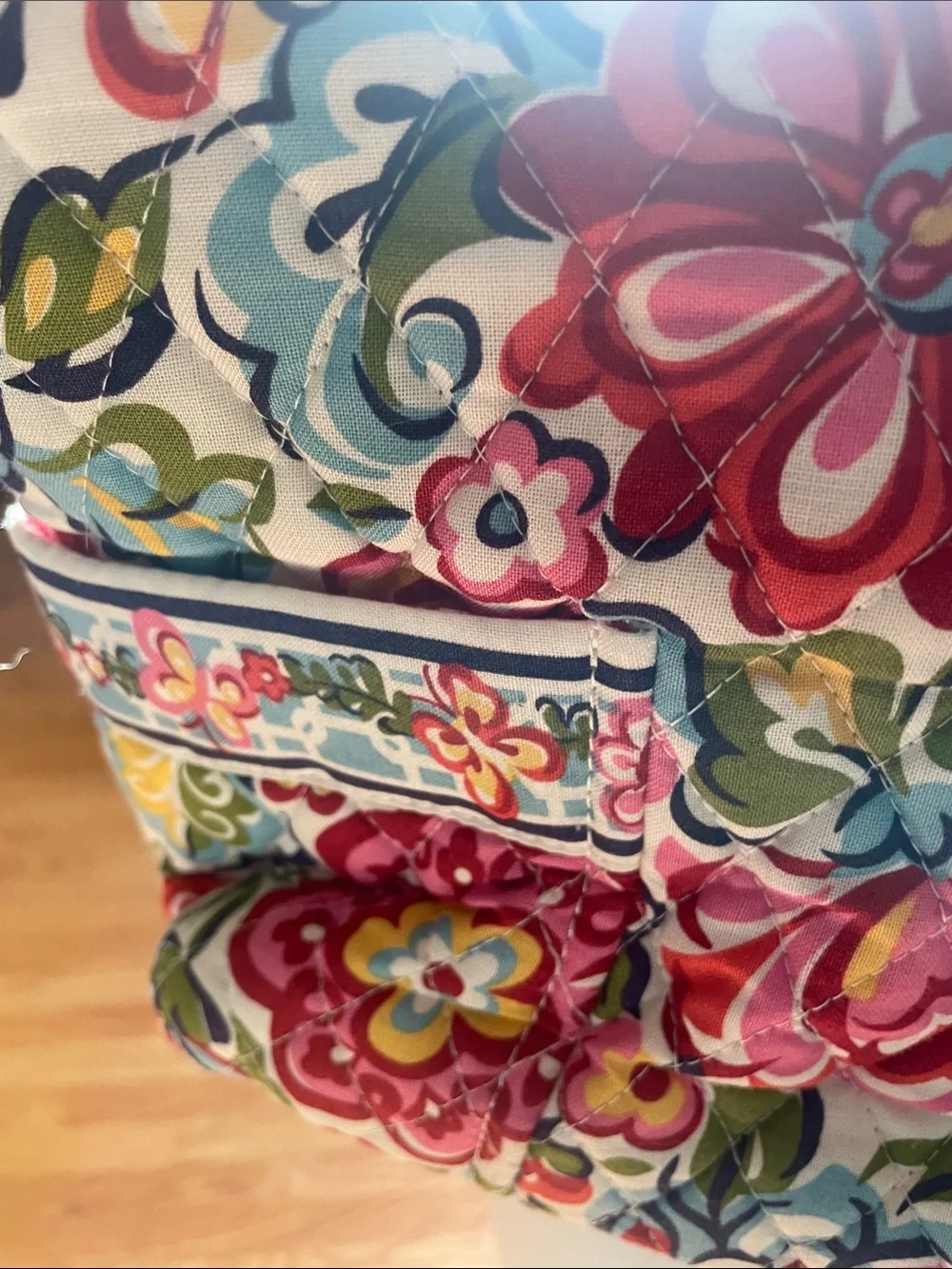 Vera Bradley Floral Hope Gabby Garden Quilted Tote Bag -